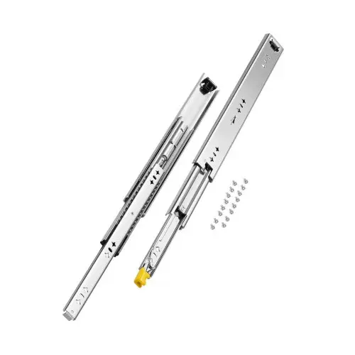 VEVOR volledig uittrekbare ladegeleiders, 1 paar, afsluitbare telescopische rails, 450 mm, draagvermogen 113,4 kg, zijdelings gemonteerde glijrail met kogellagers en vergrendeling