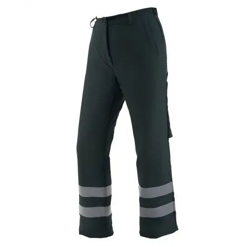 VEVOR Klasse A 8-laags kettingzaagbroek met verstelbare riem en uitrustingszak, kettingzaagbroek voor mannen/vrouwen, veiligheidsuitrusting voor houthakkers en bosarbeiders, XL, zwart