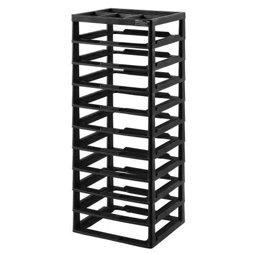 VEVOR Opbergframe 10 lagen met grote capaciteit, multifunctionele opbergorganizer (alleen frame) Gemaakt van PP-materiaal voor kantoorbenodigdheden, gereedschap, kunst- en knutselspullen, zwart