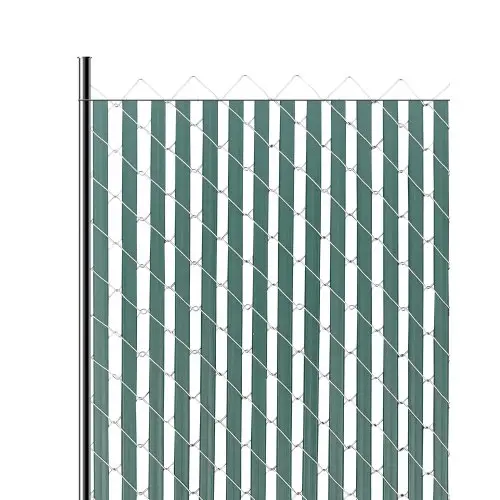 VEVOR 1130 mm dubbelwandige verticale lamellen met bodemvergrendeling voor schakelhekken, HDPE-gaaslamellen met hoge dichtheid, ideaal voor tuin, boerderij, sportveld (groen)