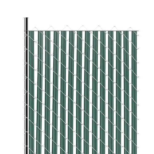 VEVOR privacyscherm lamellen 1130 mm, enkelwandige verticale lamellen met grondvergrendelingsmechanisme voor gaashekken, hoogwaardige HDPE gaashekken, ideaal voor tuin, boerderij, sportveld (groen)