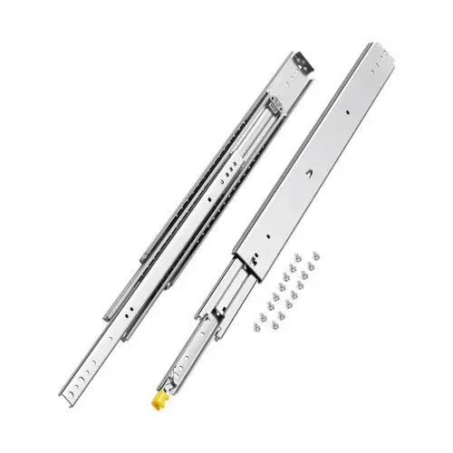 VEVOR 1 paar volledig uittrekbare ladegeleiders 762 mm, draagvermogen 226 kg, ladegeleiders, kogellagers met slot, zijdelings gemonteerde telescopische geleiders, ideaal voor kasten, industriële lades