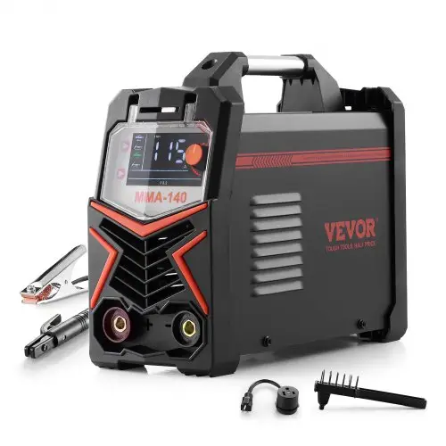 VEVOR TIG-lasapparaat, 4-in-1 lasapparaat (groot LED-display) – DC-puls TIG/DC-puls MMA/Lift TIG/MMA (elektrodelassen), elektrisch lasapparaat met synergische besturing, IGBT-inverter, hot start
