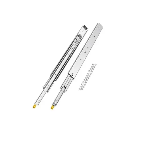 VEVOR 1 paar volledig uitschuifbare ladegeleiders, 914 mm, 226 kg draagvermogen, ladegeleider, kogellager met vergrendelingsmechanisme, zijdelings gemonteerde telescopische geleiders, ideaal voor schappen, kasten en industriële lades.