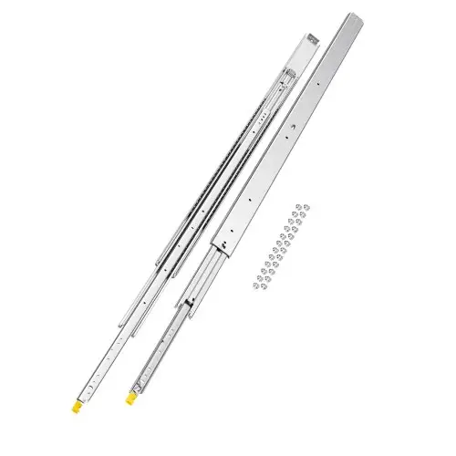 VEVOR 1 paar volledig uitschuifbare ladegeleiders, 1524 mm, 226 kg draagvermogen, vergrendelbare ladegeleider, kogellagers met vergrendelingsmechanisme, zijdelings gemonteerde ladegeleiders