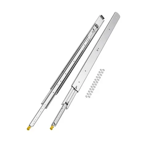 VEVOR 1321 mm volledig uittrekbare ladegeleiders, afsluitbare telescopische rails, 1 paar, draagvermogen 226,8 kg, zijdelings gemonteerde glijrail met kogellagers en vergrendeling
