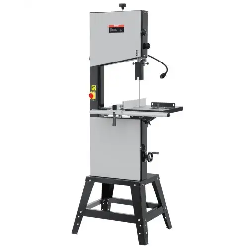 VEVOR lintzaag, 340 mm, tafelzaag met onderstel, traploos instelbare snelheid van 440–846 tpm, 1100 W 1,5 pk, 220 V, voor het bewerken van aluminium, hout, metaal en koper.