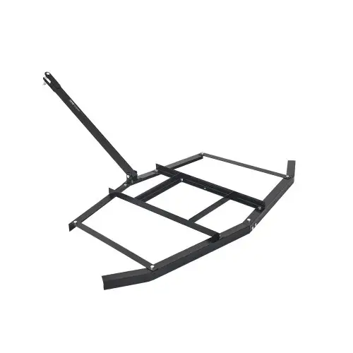 VEVOR getrokken eg, 167,6 cm breed, Q235 stalen weideeg met verstelbare stangen en penkoppeling, draagvermogen tot 22,7 kg, weideeg voor ATV's, UTV's, tuin- en zitmaaiers