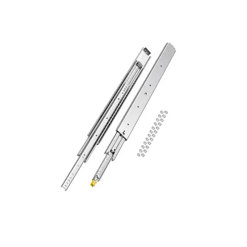 VEVOR 1 paar volledig uitschuifbare ladegeleiders, 914 mm, 226 kg draagvermogen, ladegeleiders, kogellagers met vergrendelingsmechanisme, zijdelings gemonteerde telescopische geleiders voor planken, kasten, industriële lades