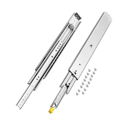 VEVOR 1 paar volledig uitschuifbare ladegeleiders, 610 mm, 226 kg draagvermogen, ladegeleiders, kogellagers met vergrendelingsmechanisme, zijdelings gemonteerde ladegeleiders, ideaal voor kasten en industriële lades.