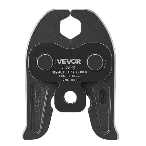VEVOR V22 persbek, 22 mm persbek voor V-type roestvrijstalen buizen, stalen persbekken, compatibel met standaard persgereedschappen, ideaal voor verwarmings-, ventilatie- en airconditioningsystemen, gasleidingen