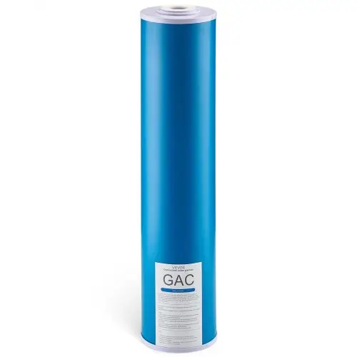 VEVOR Vervangende cartridge voor waterfilter voor het hele huis, 115 x 507 mm GAC-geactiveerde koolstof, Vervangend filter voor 3-traps waterfiltratiesysteem, Vermindert chloor, slechte smaak en geur
