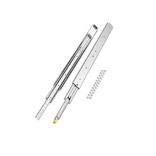 VEVOR 1 paar volledig uittrekbare ladegeleiders 1016 mm, draagvermogen 226 kg, ladegeleiders, kogellagers met slot, zijdelings gemonteerde telescopische geleiders voor planken, kasten, industriële lades