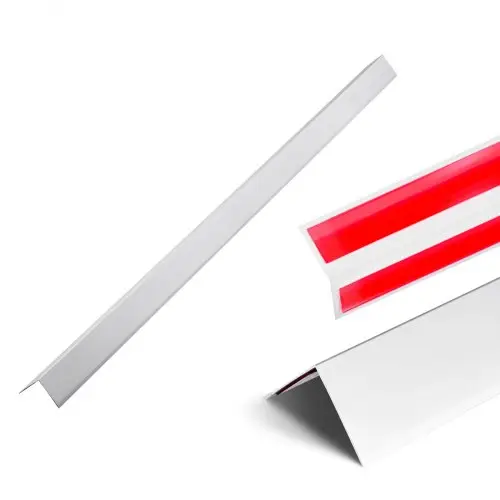 VEVOR Muurhoekbeschermers, aluminiumlegering, 50x50x1217 mm, 12 stuks 90 graden L-vormige hoekbeschermers met 3M-plakband, ideaal voor thuis, op kantoor en in openbare ruimtes