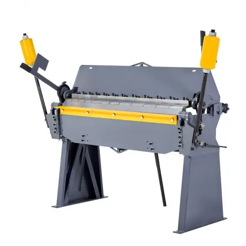 VEVOR buigmachine, 1220 mm kantbank, 2,5 mm buigdikte voor zacht staal, 0-135 graden verstelbaar, plaatbuigmachine, 8-vinger draaibare buigmachine, plaatbuigmachine voor nauwkeurig buigen