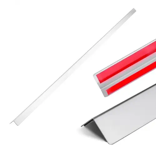 VEVOR Muurhoekbeschermers, 38 x 38 x 2436 mm, 10-pack hoekprofiel, hoekbeschermers van roestvrij staal, muurbeschermer, met 3M-plakband, hoek van 90 graden, ideaal voor thuis, op kantoor en in openbare ruimtes