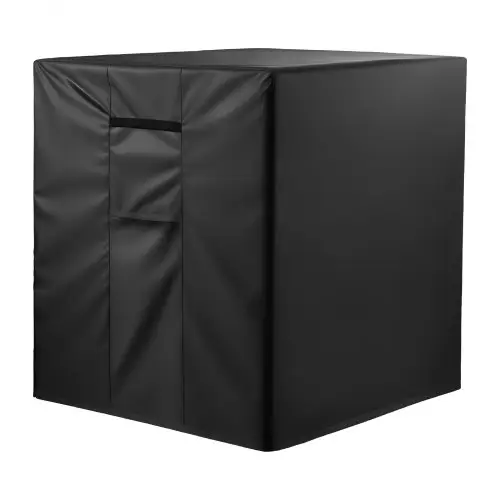 VEVOR Airconditionerhoes, 762 x 762 x 810 mm, drielaagse waterdichte polyester beschermhoes, universele pasvorm, buitenairconditionerhoes, zwart