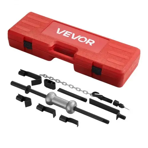 VEVOR Dent Puller 4,5 kg 13 in 1 Glijhamer Deukverwijderingsset, Carrosserieherstelgereedschap voor het verwijderen van autoschade, Reparatieframe met verlengstang en antisliphandgreep