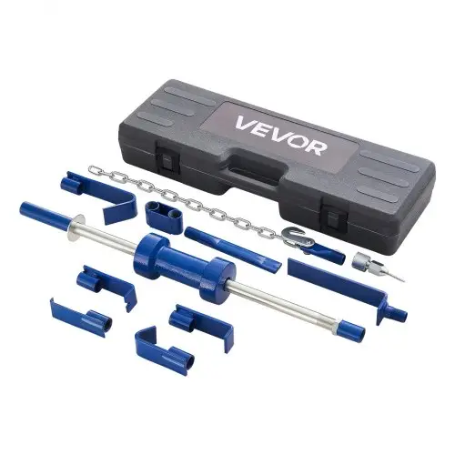 VEVOR Dent Puller Set 5,9 kg 14 in 1 Glijhamer Deukverwijderingsset, Deukverwijderingsgereedschap voor autoschade, Reparatieframe met draagtas Verlengstuk Antisliphandvat