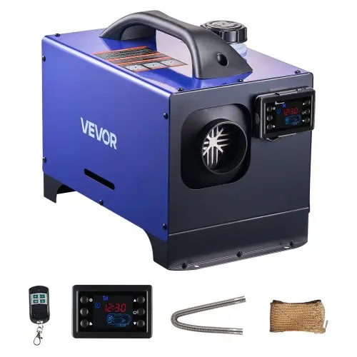 VEVOR Dieselverwarming/luchtverwarmer 8 kW DC 12 V/24 V Draagbare standverwarming met afstandsbediening, LCD-scherm en handgreep, laag geluidsniveau, 5 liter brandstoftank voor vrachtwagens, campers, SUV's en tractoren