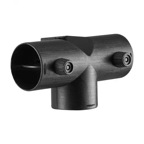 VEVOR Dieselverwarmingsconnector (59 mm) Aansluitaccessoires voor dieselverwarmingskanalen, T-vormige 3-weg ontluchtingsconnectoren met 2 90° draaibare kleppen, aansluitfittingen voor 2 kW dieselverwarmingsapparaten