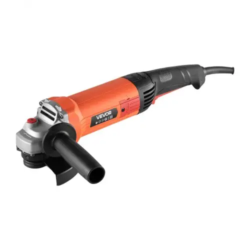 VEVOR Haakse slijper, 127 mm, doorslijper, 10.000 tpm, slijper met kabel en verstelbare stofkap voor het slijpen, snijden en verwijderen van roest op metaal (schijf niet inbegrepen)