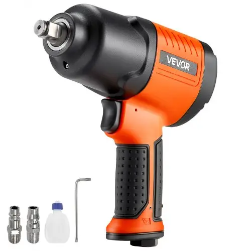 VEVOR Luchtslagsleutel, 12,7 mm aandrijving, tot 1490 Nm omgekeerd koppel, 7500 tpm, 4-snelheden aanpassing en pneumatisch luchtpistool voor autoreparaties en onderhoud