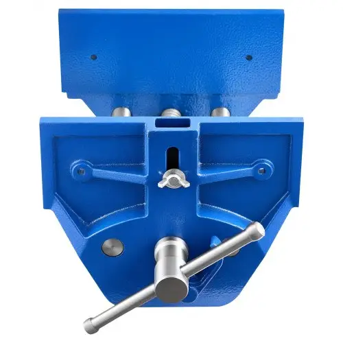 VEVOR snelspanbankschroef voor houtbewerking, bekbreedte 22,86 cm, bekopening 25,9 cm, gietijzeren constructie, verstelbare voorstop, werkbankbankschroef