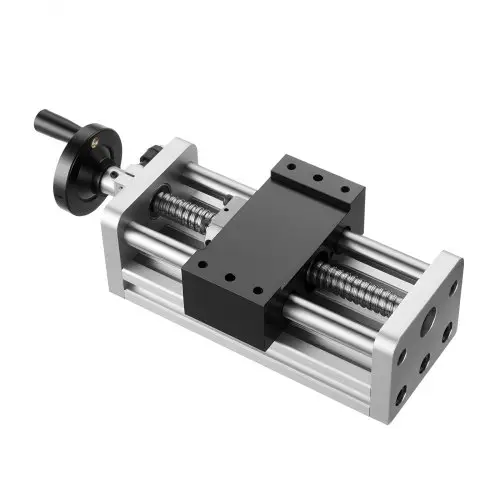 VEVOR lineaire actuator, 100 mm slag, kogelspindel aandrijving, CNC lineaire geleiderail, dubbele as, C7 hoge precisie, glijblok met kogellager, handwiel, voor CNC-freesmachine XYZ-as