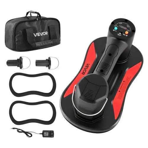 VEVOR elektrische vacuümheffer, 170 kg hefvermogen, glasheffer met digitaal display, tegelzuignap voor het tillen van tegels, graniet, hout, bestrating, gipsplaten en ramen.