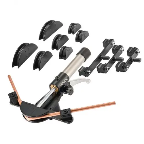 VEVOR hydraulische pijpenbuiger, 6-22 mm, buigmachine, 90° buigen, pijpenbuiger met 7 buigbekken van aluminiumlegering, voor reparaties in de airconditioning-, koel- en automobielindustrie.