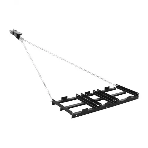 VEVOR sleepeg 122x50 cm, weideeg, weidesleep met 183 cm ketting, krachtige egaliseerhark, gegalvaniseerde stalen veldeg voor grindpaden, geschikt voor ATV's, UTV's en tractoren