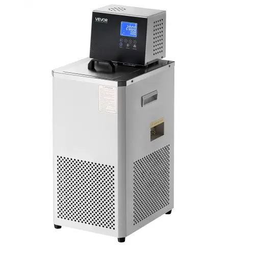 VEVOR laboratoriumkoeler met circulatiepomp, -30 °C tot 100 °C, 6 liter interne en externe dubbele circulatie, koelvloeistofcirculatiepomp voor lage temperaturen, koeler met circulatiepomp voor waterkoeling