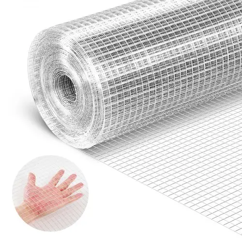 VEVOR fijnmazig draadgaas 1x20 m, draadgaas φ0,8 mm, 12,7x12,7 mm maaswijdte, thermisch verzinkt, draadgaasrol, volièregaas, konijnengaas, kippengaas, hazengaas, voor pluimveekooien