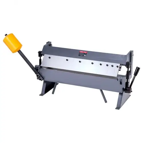 VEVOR buigmachine, 610 mm kantbank, 1,5 mm buigdikte voor zacht staal, 0-135 graden verstelbaar, plaatbuigmachine, 5-vinger vouwmachine, plaatbuigmachine voor nauwkeurig buigen