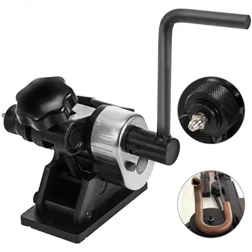 VEVOR buigpers voor stalen buizen, geschikt voor ringmaten van 76 mm en groter, ronde stalen buizen met een capaciteit van 7 mm, hoekprofielen, platte stalen buizen met een capaciteit van 25 x 5 mm, handgreep van 340 mm, handmatige buigmachine