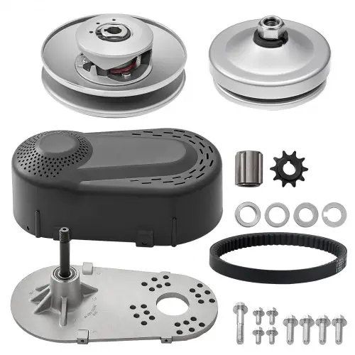 VEVOR aandrijfkoppeling 2-8 pk motor, 2000 tpm Hoogwaardige aandrijfkoppeling met asymmetrisch ontworpen wielen en robuuste rubberen riem, stabiele en duurzame koppeling met complete accessoires