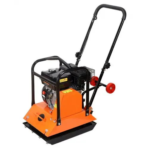 VEVOR benzine trilplaatverdichter, 6,5 pk (212 cc) motor, 6400 tpm trilstamper, 15 kN verdichtingsdruk, plaat 530x400 mm, handbediende trilplaat voor bestrating, asfalt en funderingen.