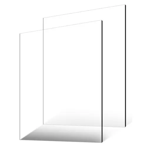VEVOR Plexiglas Acrylplaat, Set van 2 Kunststofplaten, 610x914 mm, 6 mm Dik, Transparant Kunststofglas voor knutselprojecten, Vervangglas voor Fotolijsten, DIY Display, Gemakkelijk te Snijden