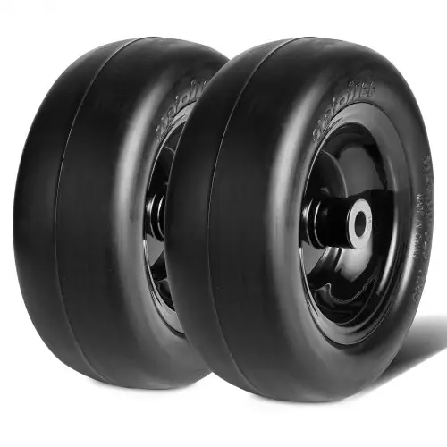 VEVOR grasmaaierbanden met velg, 278 x 100-127 mm tubeless tractorbanden, 2-pack banden- en wielmontage, lekvrije PU-band, 3,4-inch middennaaf, 3/4-inch busmaat