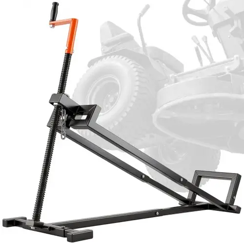VEVOR zitmaaierlift met een capaciteit van 399 kg, telescopisch onderhoudsplatform met kruk en handgreep voor elektrisch gereedschap, opvouwbare grasmaaierkrik voor grasmaaiers en tuintractoren