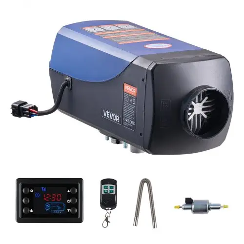 VEVOR Diesel Luchtverwarmer 12-24V 5-8KW Draagbare Standkachel met Afstandsbediening & LCD-scherm, Laag Geluid, 10L Brandstoftank voor Vrachtwagens Campers