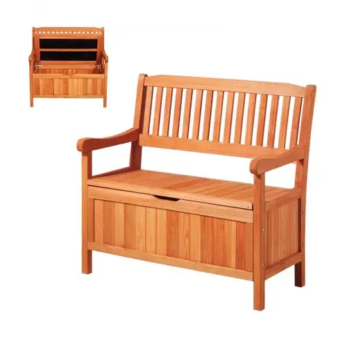 VEVOR Tuinbank, Kistbank met Opbergruimte, Opbergbank, Draagvermogen tot 328 kg, Tuinzitje & Verandadecoratie, voor Terras, Tuin, Balkon, 106,5 x 58,5 x 90,1 cm