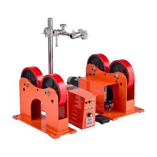 VEVOR roterende rol, verbindingsrol 1000 kg, lasroterende rol met een snelheidsbereik van 80-600 mm/min, PU-rollen, montagebeugel voor lasapparatuur voor pijp- en tankmontage, roterende positioneerder voor lasapparatuur