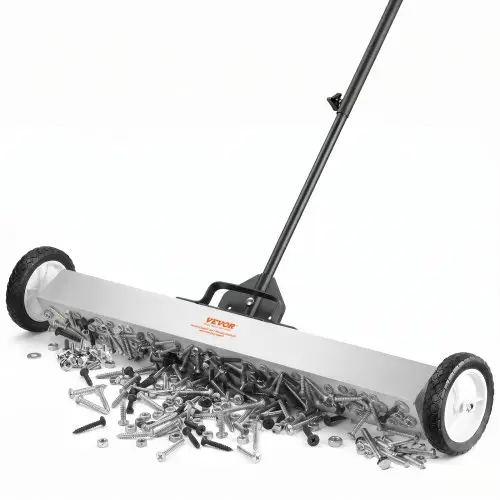 VEVOR Magnetische bezem Magnetische veger 77-113 cm, Magnetische veger Magnetische magneetbezem Magnetische bezem Magnetische lifter 24,9 kg Magnetische kracht Magnetische spaanderverzamelaar Vloerveger Veegmachine
