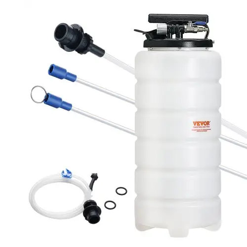VEVOR Oliezuigpomp 15L Handmatige pneumatische oliezuiginrichting 0,4-0,8 MPa Olieverversingspomp Autozuigpomp Handpomp Vloeistofzuigpomp Geschikt voor het aanzuigen van motorolie, versnellingsbakolie, remvloeistof