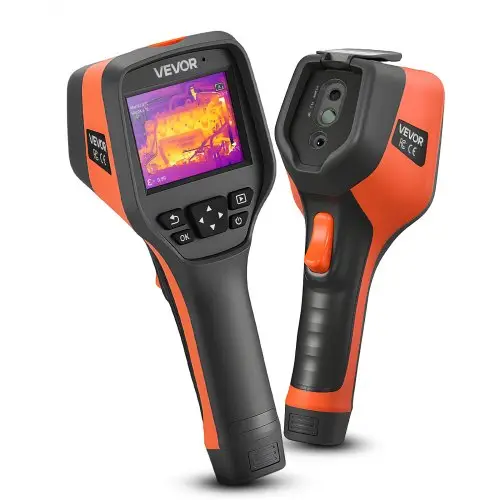 VEVOR warmtebeeldcamera, 256 x 192 IR-resolutie, warmtebeeldcamera met 2 MP visuele camera, 25 Hz vernieuwingsfrequentie infraroodcamera met 3,5 inch touchscreen, -20 °C tot 550 °C, Wi-Fi-ondersteuning