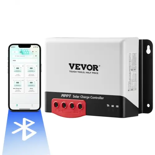 VEVOR 50A 12V 660W / 24V 1320W MPPT Solar Charge Controller Solar Regulator Solar Panel Charge Controller met TTL-communicatie-interface Compatibel met deep cycle-accu's zoals AGM-, gel-, natte en lithium-accu's