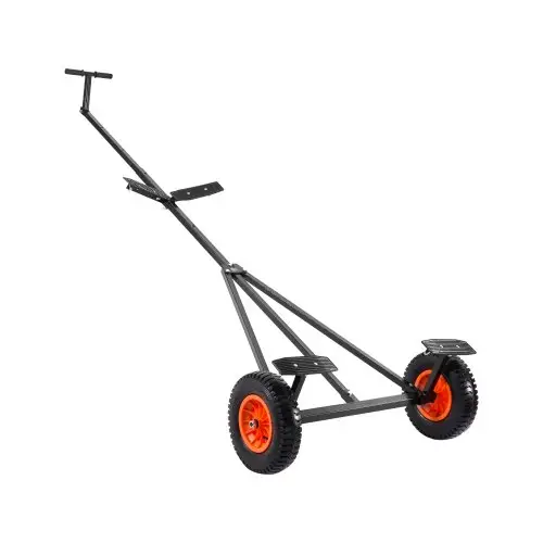 VEVOR Boottrailer Transportkar, Manoeuvreerhulp Trailer, Laadvermogen 190 kg, 40 cm Luchtbanden, Koolstofstaal, Antislipbeugel, Voor het verplaatsen van kajaks, motorboten en visboten