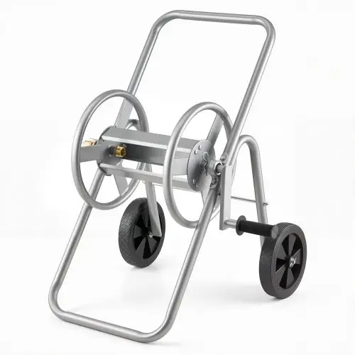 VEVOR Slangenwagen, 5334/70 10,4 cm Hogedruktuinslangenwagen, Mobiele slanghaspel met twee wielen, handgreep en netmand, Slanghaspel voor tuinirrigatie, autowasstraat, 615x500x740 mm